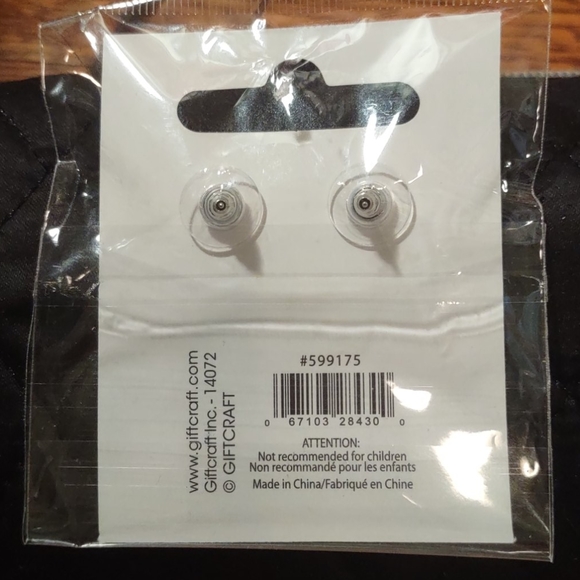 White ghost Earrings - Picture 3 of 3